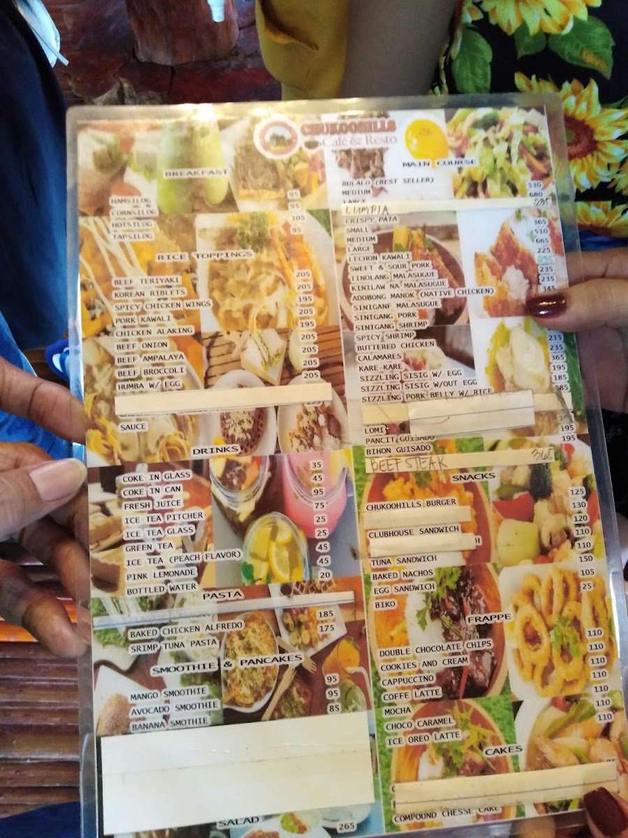 Menu Chukoohills Cafe & Resto-1