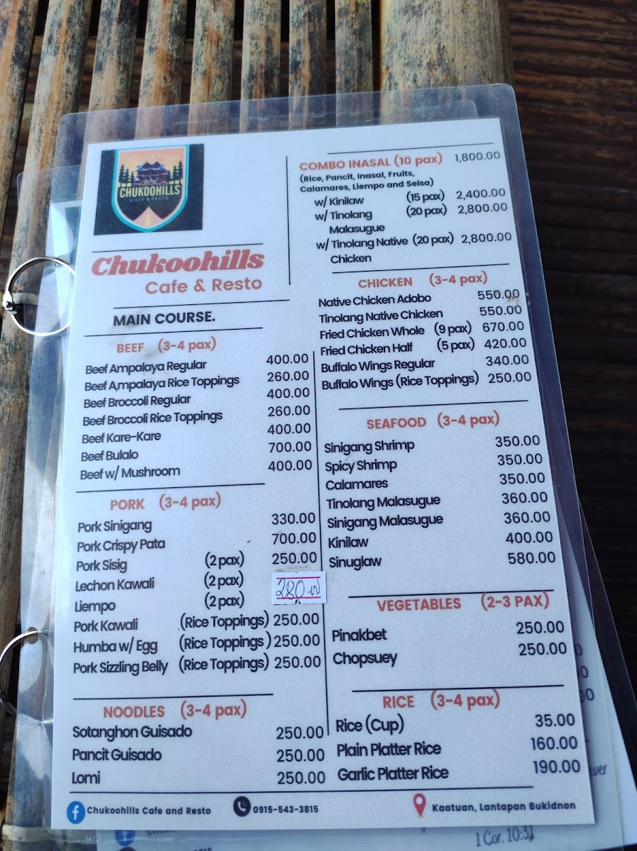 Menu Chukoohills Cafe & Resto-6